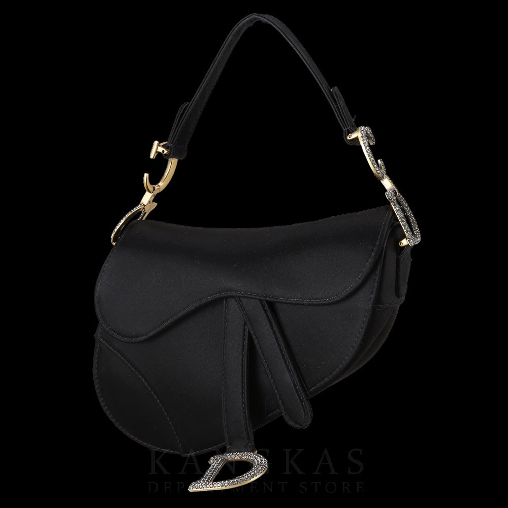 CHRISTIAN DIOR(USED)크리스찬디올 새틴 미니 새들백
